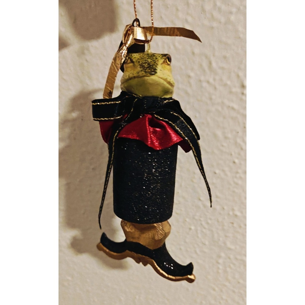 Vtg Katherine's Collection Frog Prince Ornament